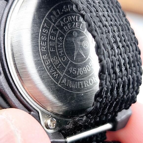 Armitron Digital Sport Watch Black Alarm Timer Adjustable Strap Athletic Running - Picture 6 of 6